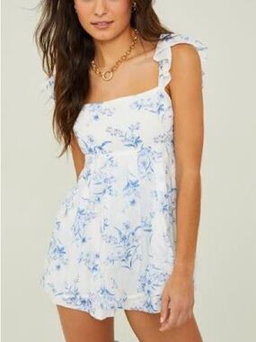 Altard state blue floral romper
